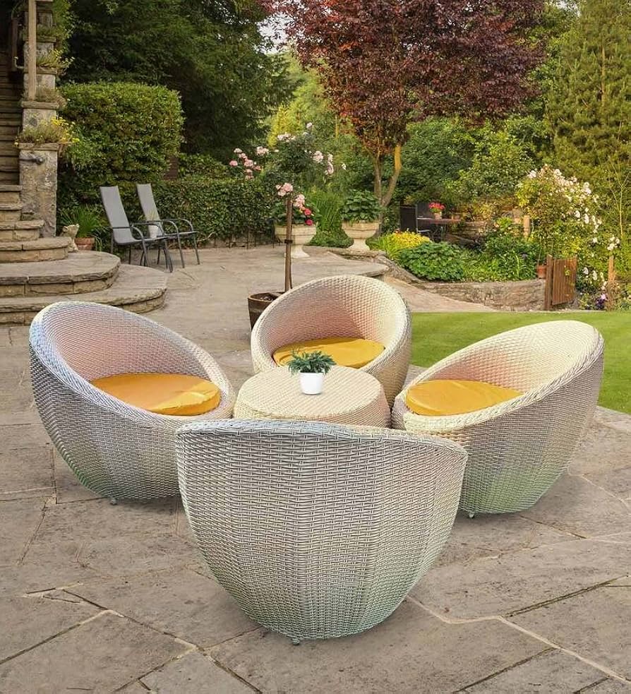Transform Your Garden accompanying Stylish Outdoor Wicker Furniture.
